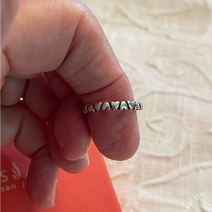 James Avery “Lots of Love” sterling silver band. Size 6